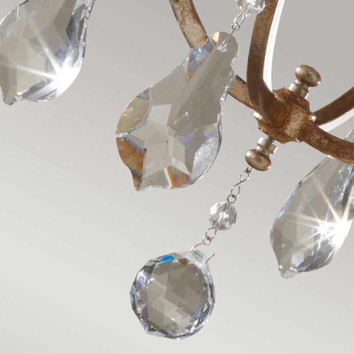 Elstead Lighting Valentina 1 Light Mini Pendant - Oxidized Bronze