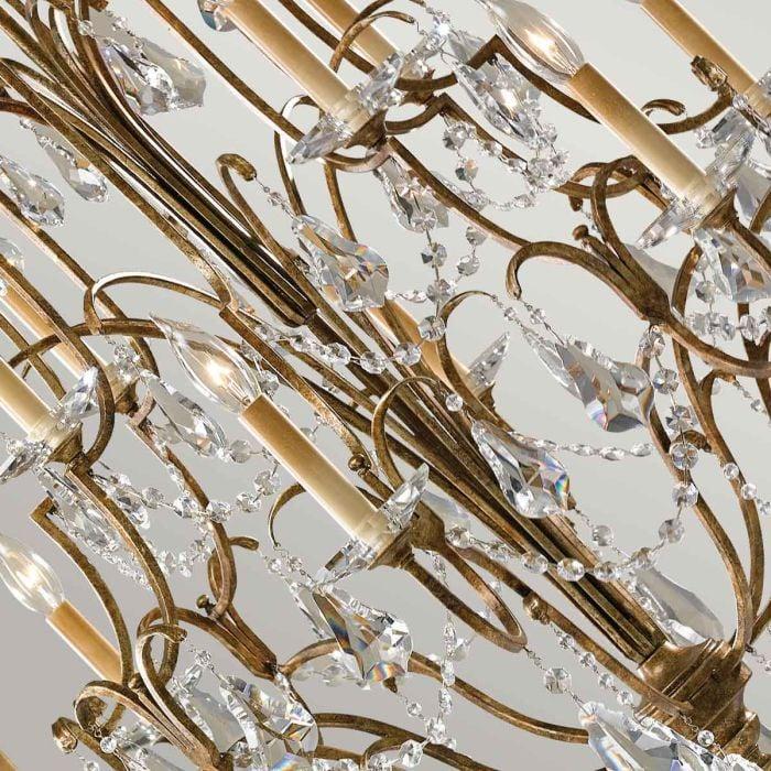 Elstead Lighting Valentina 12 Light Multi-Light-Tier Chandelier - Oxidized Bronze