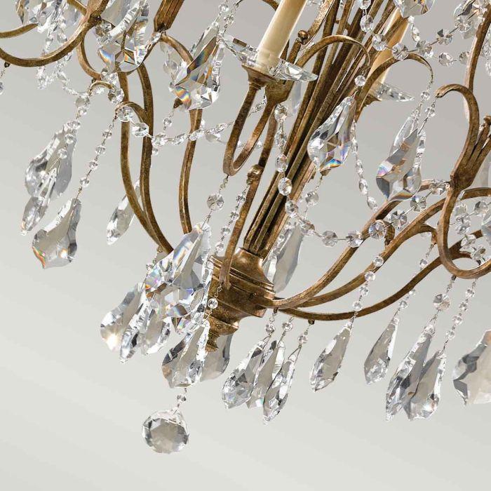Elstead Lighting Valentina 12 Light Multi-Light-Tier Chandelier - Oxidized Bronze