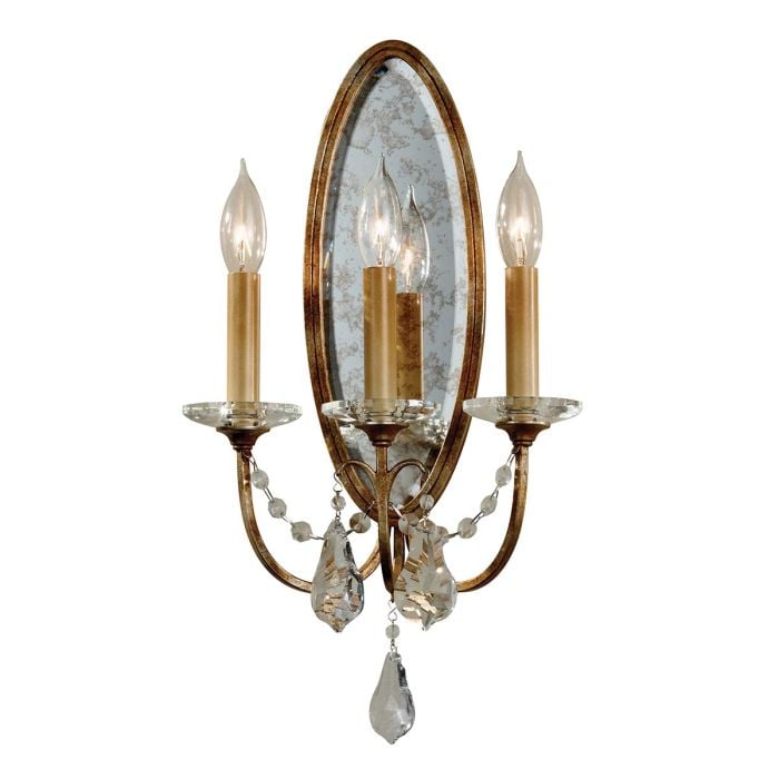 elstead lighting Valentina 3 Light Wall Light - Oxidized Bronze