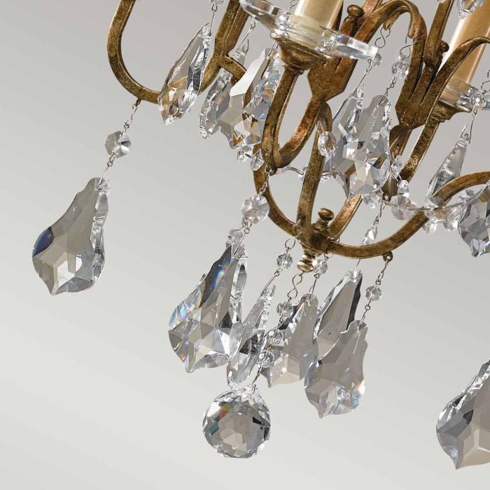 Elstead Lighting Valentina 4 Light Chandelier - Oxidized Bronze