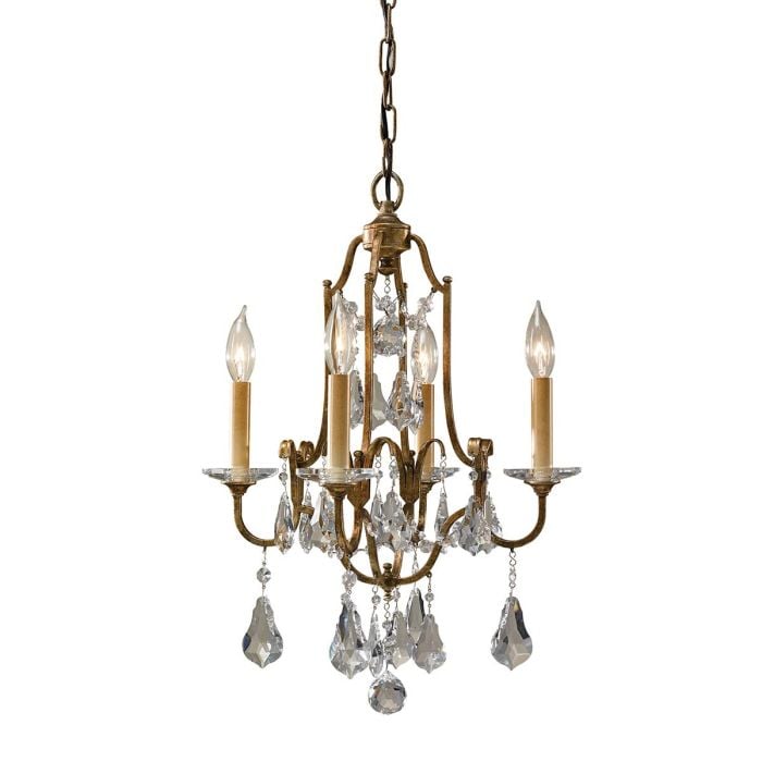 elstead lighting Valentina 4 Light Chandelier - Oxidized Bronze