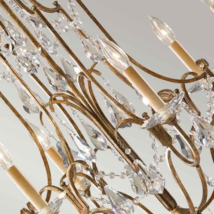 Elstead Lighting Valentina 6 Light Chandelier - Oxidized Bronze