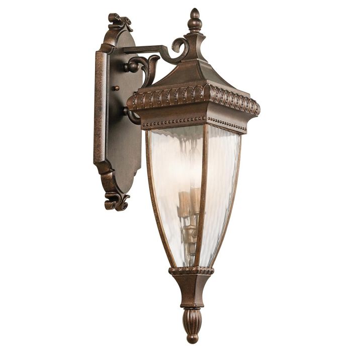 elstead lighting Venetian Rain 2 Light Medium Wall Lantern - Brushed Bronze