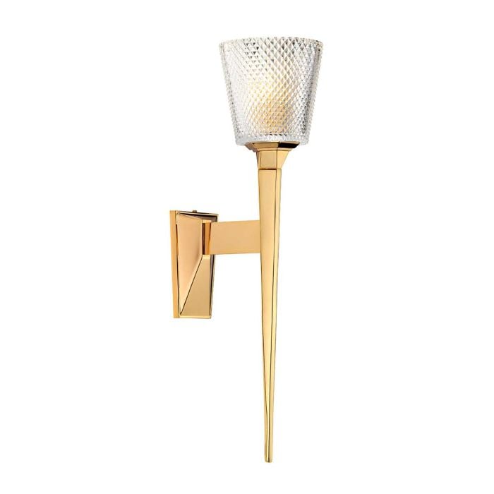 elstead lighting Verity 1 Light Wall Light - Polished Gold