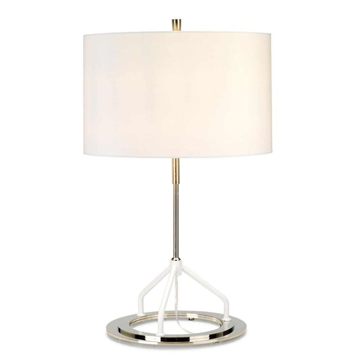 elstead lighting Vicenza Table Lamp - Dark Grey Polished Nickel
