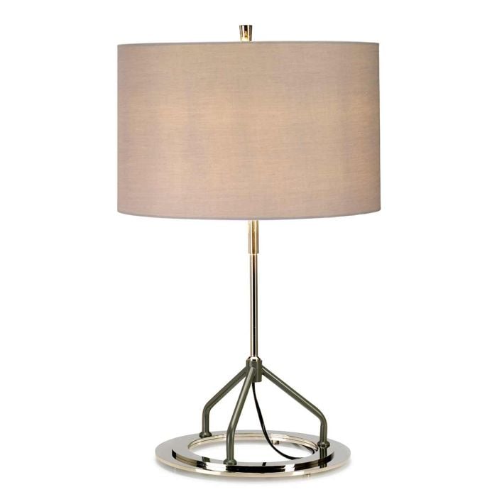 elstead lighting Vicenza Table Lamp - White Polished Nickel