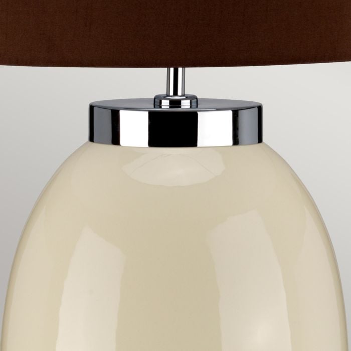 Elstead Lighting Victor 1 Light Large Table Lamp - Cream