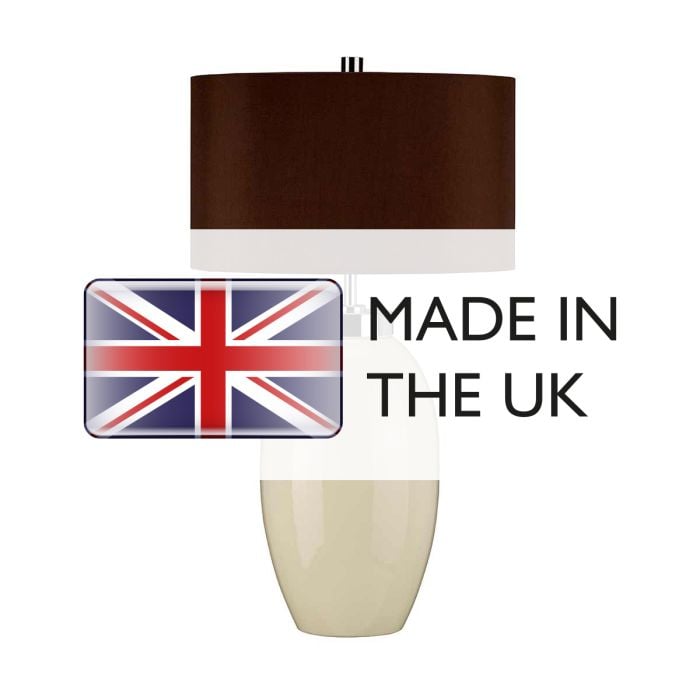 Elstead Lighting Victor 1 Light Small Table Lamp - Cream