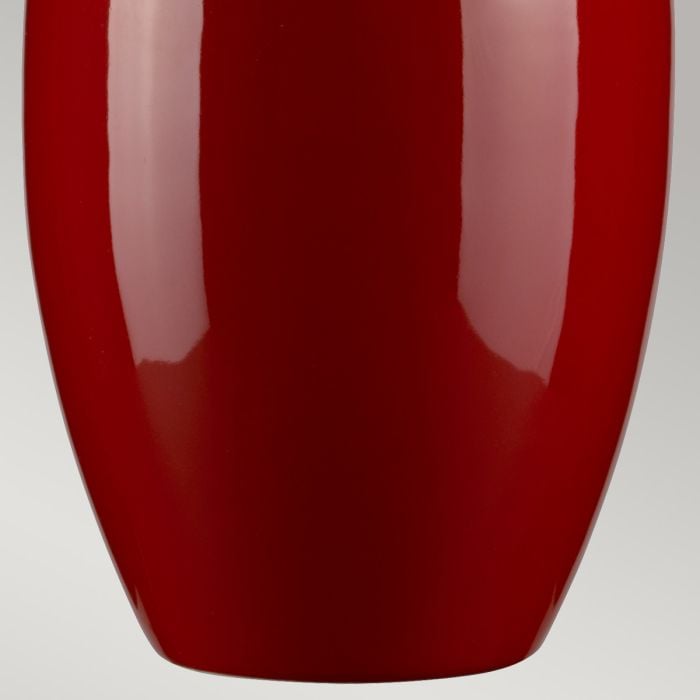 Elstead Lighting Victor 1 Light Small Table Lamp - Red