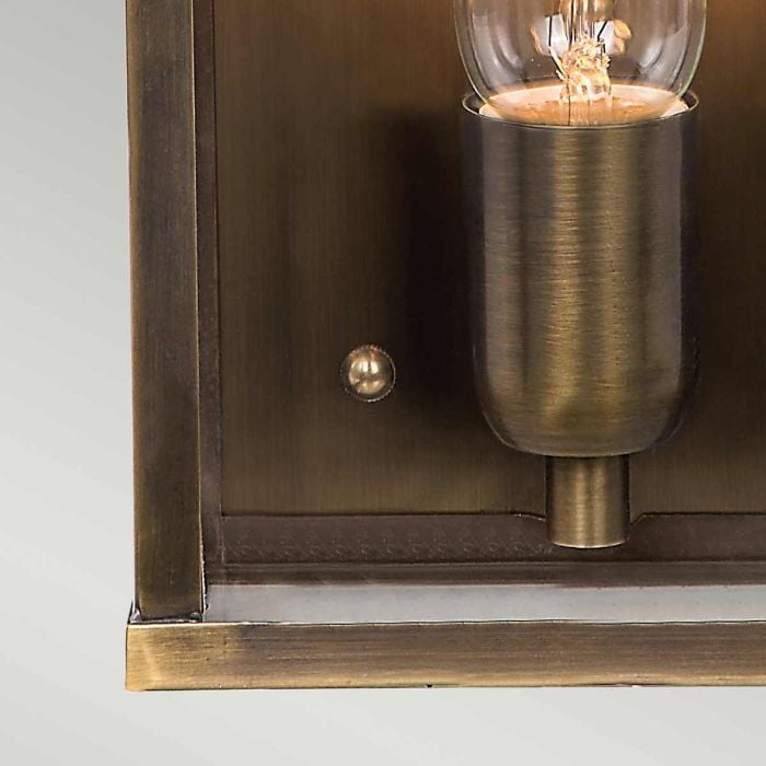 Elstead Lighting Victoria 1 Light Wall Lantern - Aged Brass