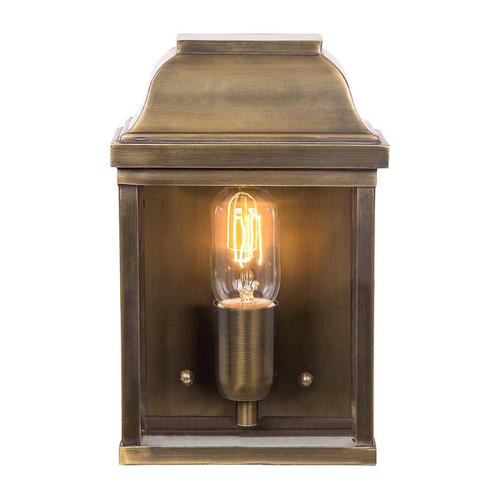 elstead lighting Victoria 1 Light Wall Lantern - Aged Brass