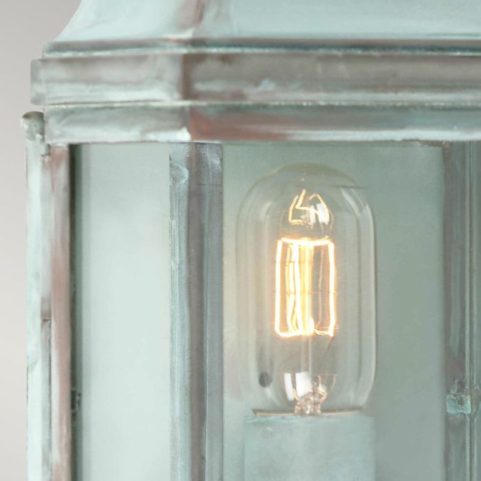 Elstead Lighting Victoria 1 Light Wall Lantern - Verdigris