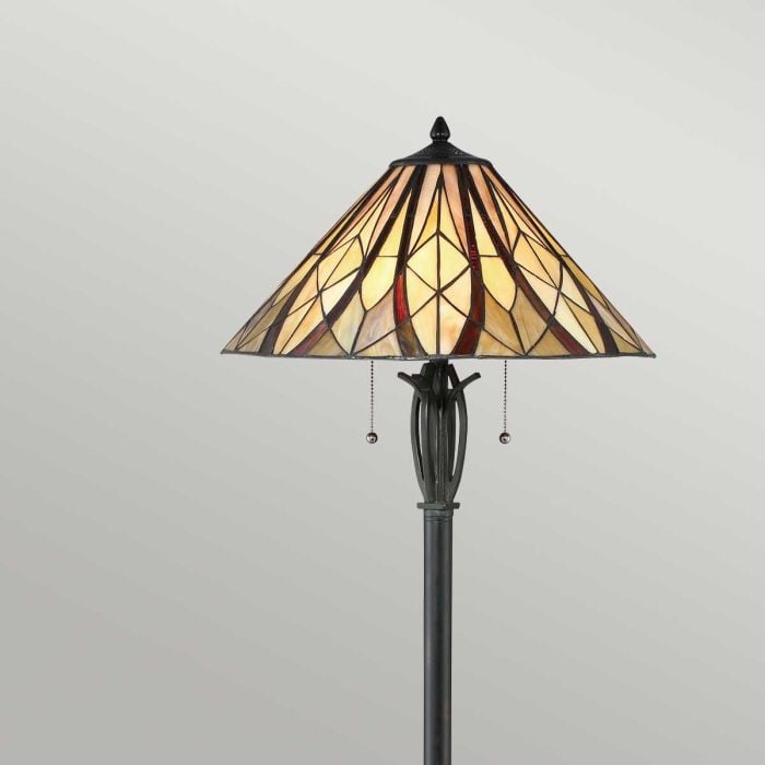 Elstead Lighting Victory 2 Light Floor Lamp - Valiant Bronze