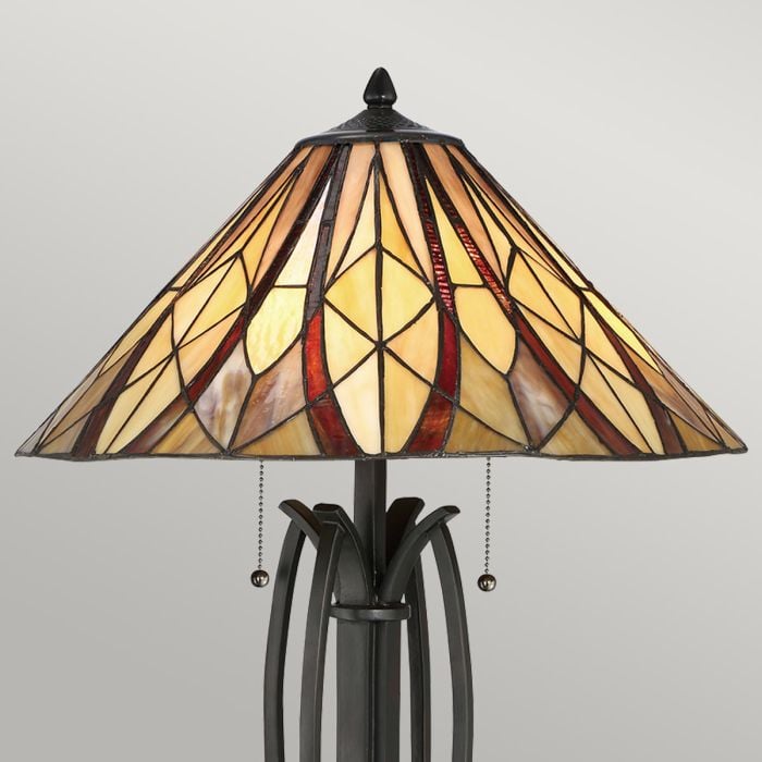 Elstead Lighting Victory 2 Light Table Lamp - Valiant Bronze