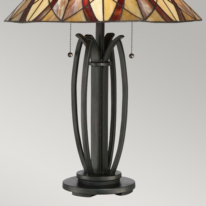 Elstead Lighting Victory 2 Light Table Lamp - Valiant Bronze