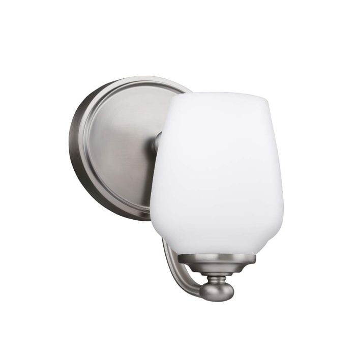elstead lighting Vintner 1 Light Wall Light - Satin Nickel