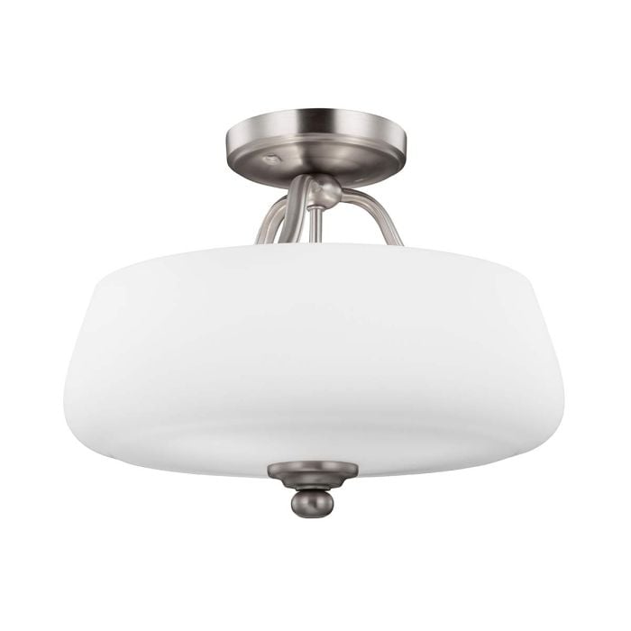 elstead lighting Vintner 3 Light Semi-Flush - Satin Nickel