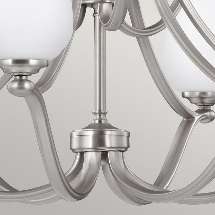 Elstead Lighting Vintner 9 Light Chandelier - Satin Nickel