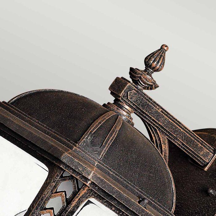 Elstead Lighting Wabash 2 Light Medium Wall Lantern - Mocha