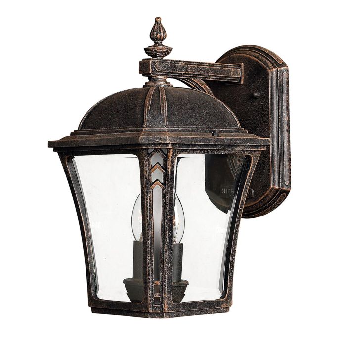 elstead lighting Wabash 2 Light Medium Wall Lantern - Mocha