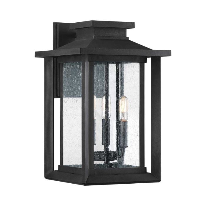 elstead lighting Wakefield 3 Wall Lantern - Large - Earth Black