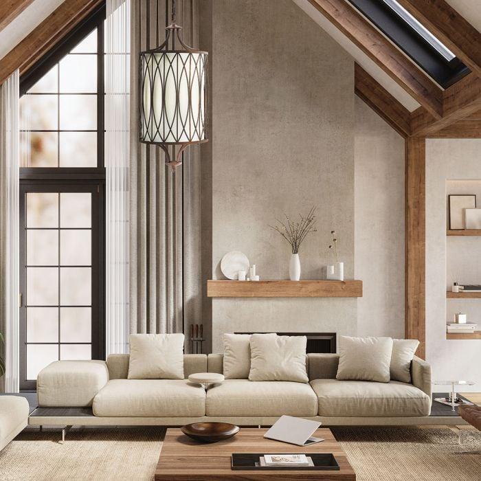 Elstead Lighting Walden 4 Light Pendant - Victorian Bronze
