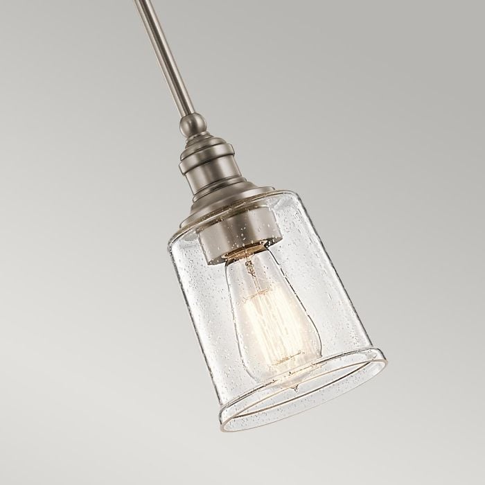 Elstead Lighting Waverly 1 Light Mini Pendant - Classic Pewter