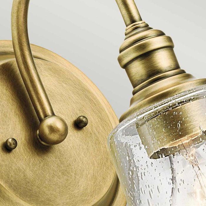 Elstead Lighting Waverly 1 Light Wall Light - Natural Brass