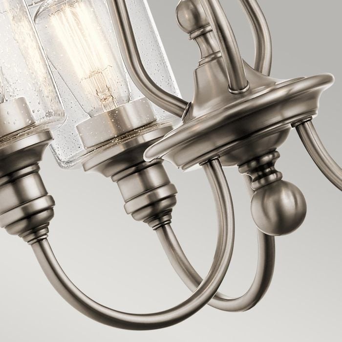Elstead Lighting Waverly 3 Light Chandelier - Classic Pewter
