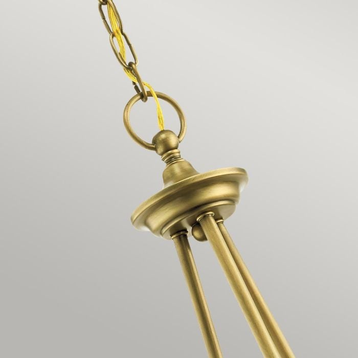 Elstead Lighting Waverly 5 Light Chandelier - Natural Brass