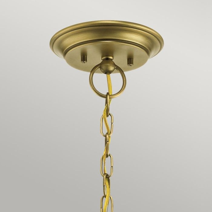 Elstead Lighting Waverly 5 Light Chandelier - Natural Brass