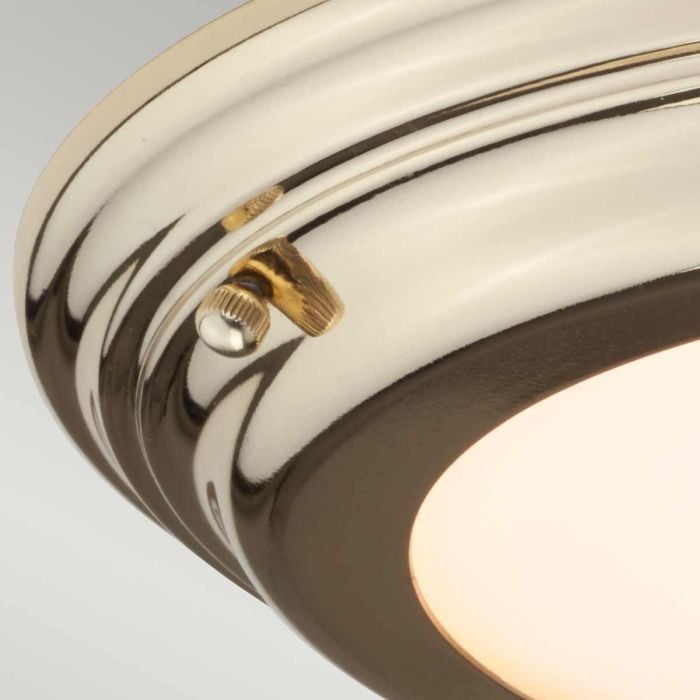 Elstead Lighting Welland 1 Light Flush - Polished Brass