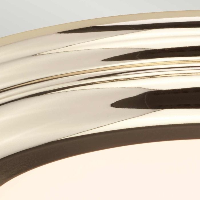 Elstead Lighting Welland 1 Light Flush - Polished Brass
