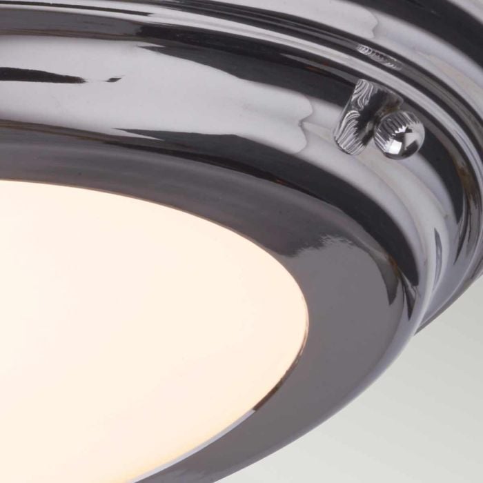 Elstead Lighting Welland 1 Light Flush - Polished Chrome