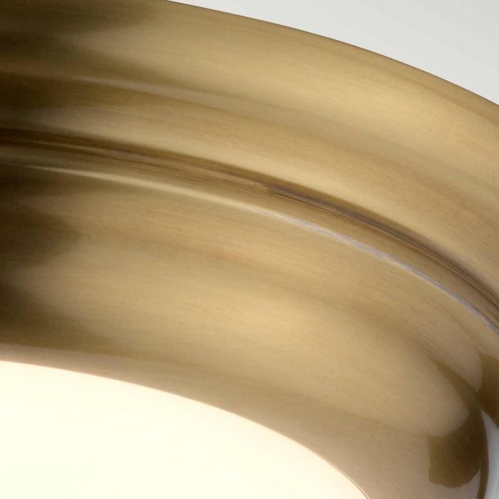 Elstead Lighting Welland 1 Light Mini LED Flush - Aged Brass