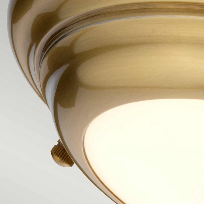 Elstead Lighting Welland 1 Light Mini LED Flush - Aged Brass