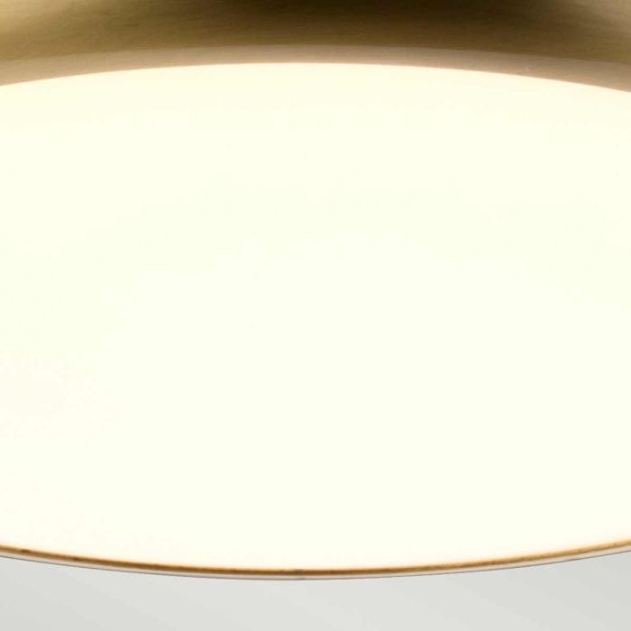 Elstead Lighting Welland 1 Light Mini LED Flush - Aged Brass