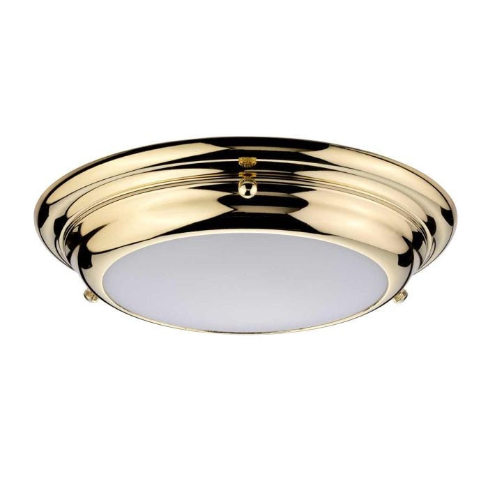Elstead Lighting Welland 1 Light Mini LED Flush - Polished Brass