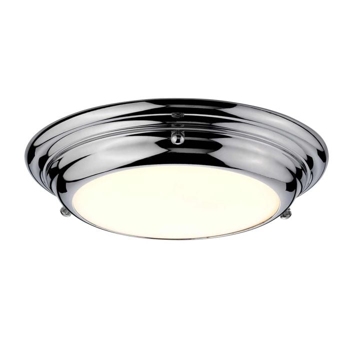 elstead lighting Welland 1 Light Mini LED Flush - Polished Chrome
