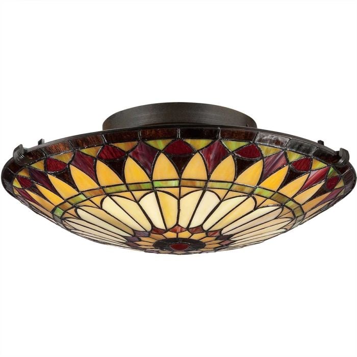 Elstead Lighting West End 2 Light Medium Floating Flush - Vintage Bronze