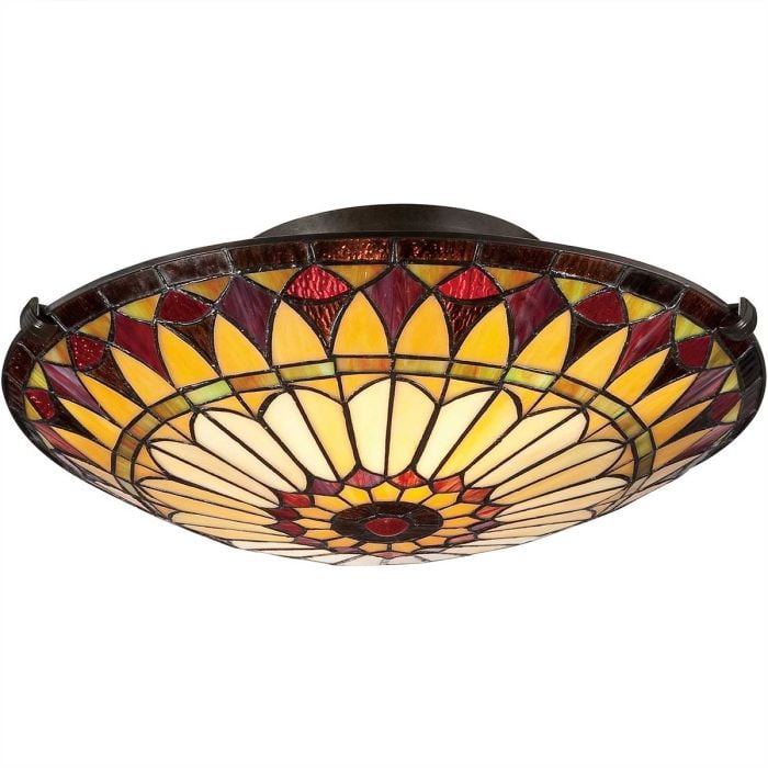 Elstead Lighting West End 2 Light Medium Floating Flush - Vintage Bronze