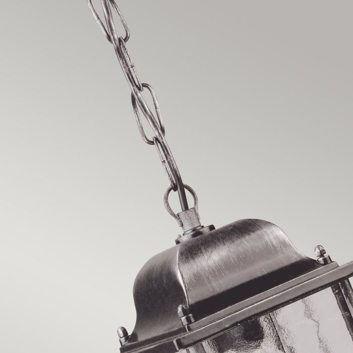 Elstead Lighting Wexford 1 Light Chain Lantern - Black/Silver