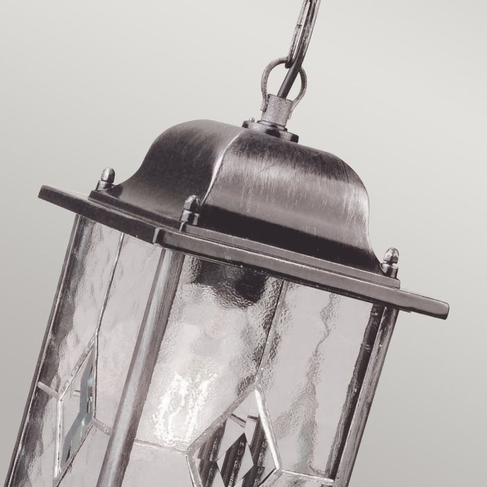 Elstead Lighting Wexford 1 Light Chain Lantern - Black/Silver