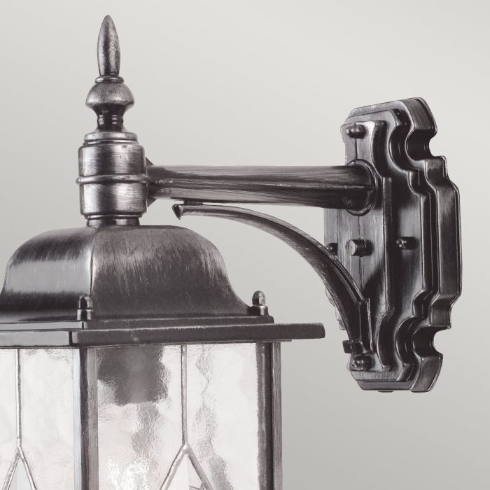 Elstead Lighting Wexford 1 Light Down Wall Lantern - Black/Silver