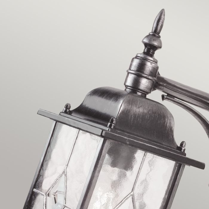 Elstead Lighting Wexford 1 Light Down Wall Lantern - Black/Silver