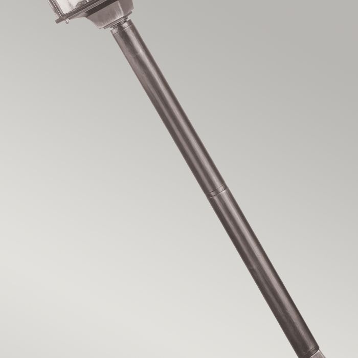 Elstead Lighting Wexford 1 Light Pillar Lantern - Black/Silver