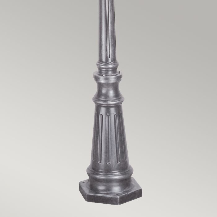 Elstead Lighting Wexford 2 Light Lamp Post - Black/Silver