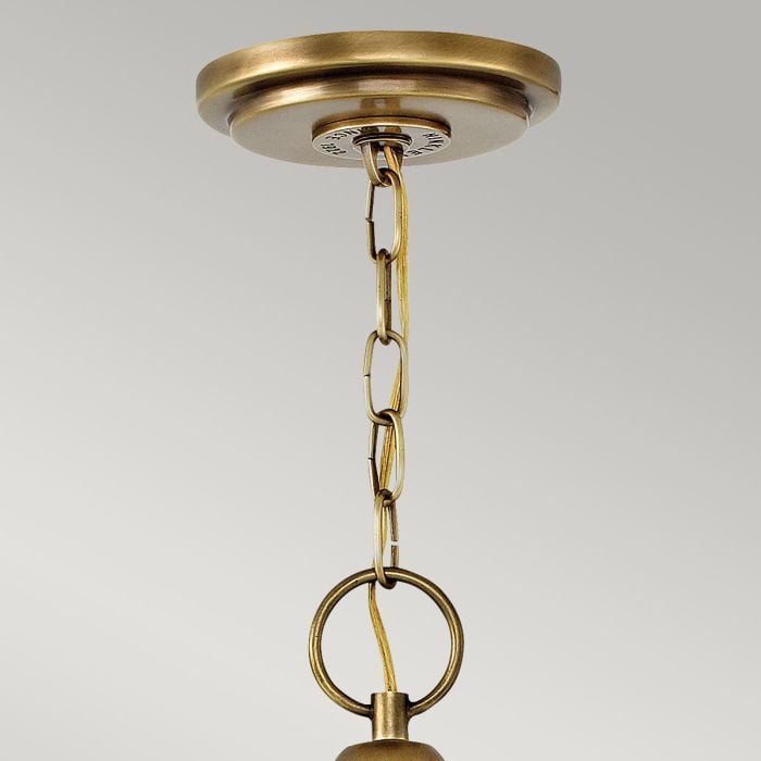 Elstead Lighting Wexley 5 Light Pendant - Heritage Brass