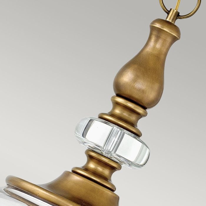 Elstead Lighting Wexley 5 Light Pendant - Heritage Brass